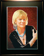 Portrait of Diana Woods by Artist Jim Hutton